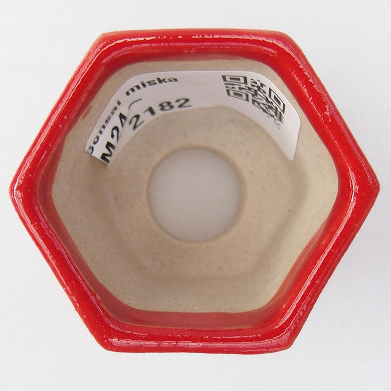 Mini bonsaischaal 4,5 x 4 x 3,5 cm, kleur rood