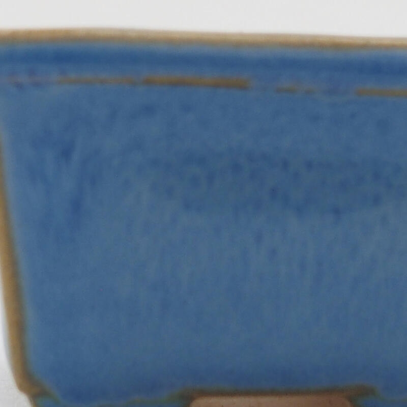 Mini bonsaischaal 4 x 3,5 x 2,5 cm, kleur blauw