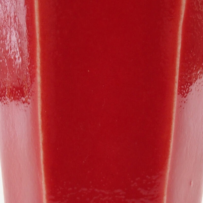 Mini bonsaischaal 4 x 3,5 x 6 cm, kleur rood