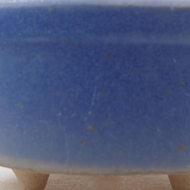 Mini bonsaischaal 4 x 4 x 2,5 cm, kleur blauw