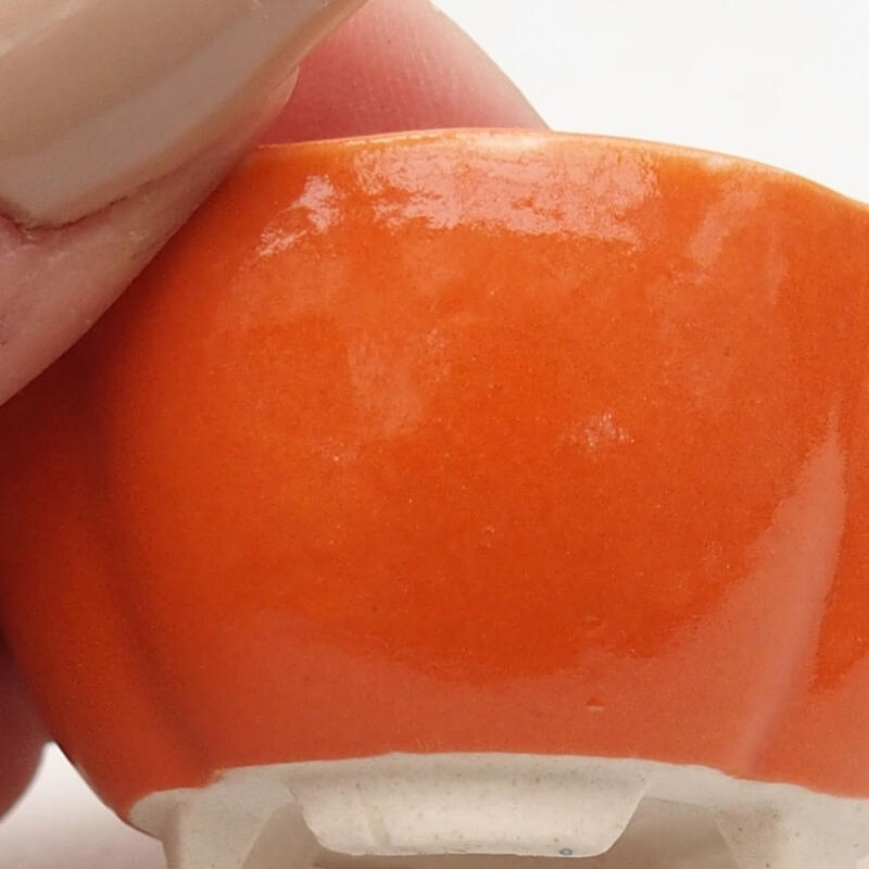 Mini bonsaischaal 4 x 4 x 2,5 cm, oranje