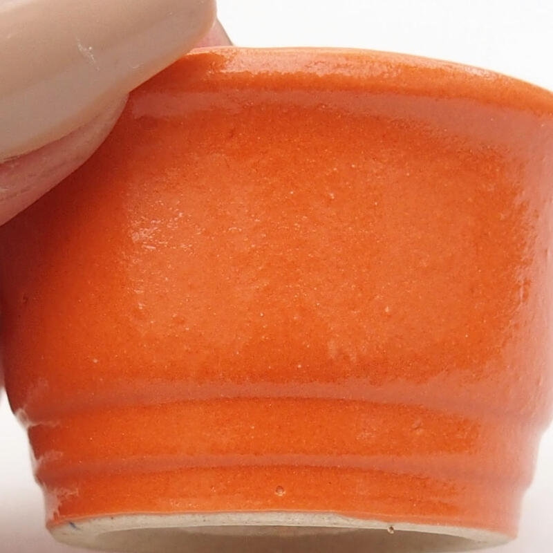 Mini bonsaischaal 4 x 4 x 2,5 cm, oranje