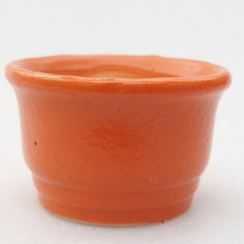 Mini bonsaischaal 4 x 4 x 2,5 cm, oranje