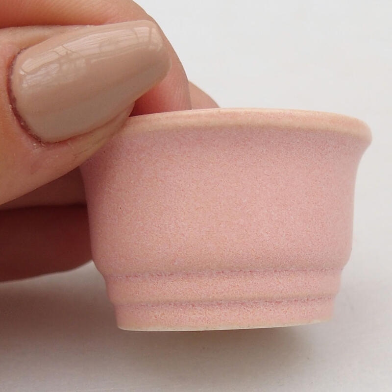 Mini bonsaischaal 4 x 4 x 2,5 cm, roze
