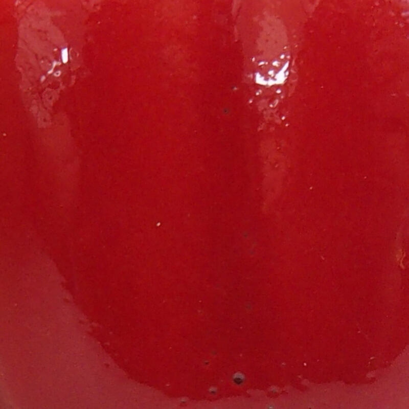 Mini bonsaischaal 4 x 4 x 2 cm, kleur rood