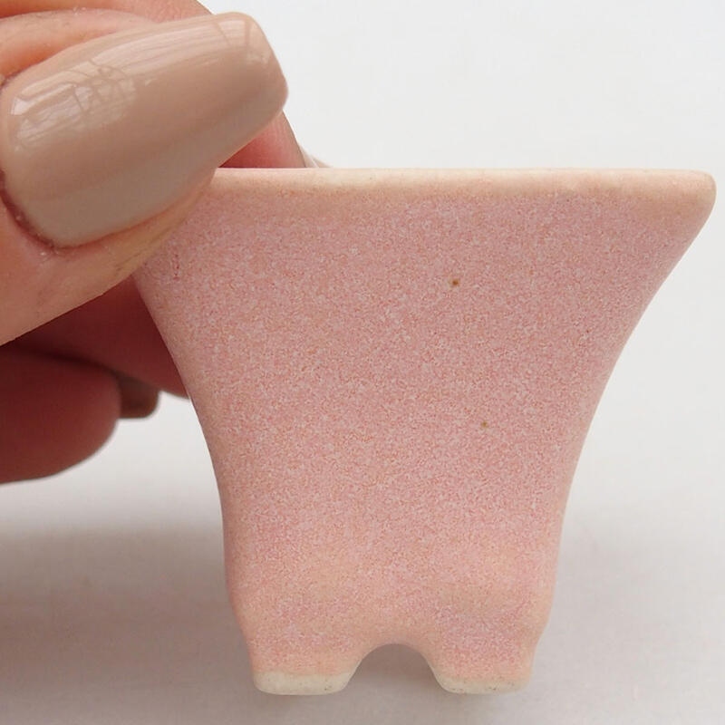 Mini bonsaischaal 4 x 4 x 3,5 cm, roze