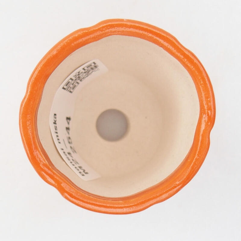 Mini bonsaischaal 4 x 4 x 4,5 cm, oranje