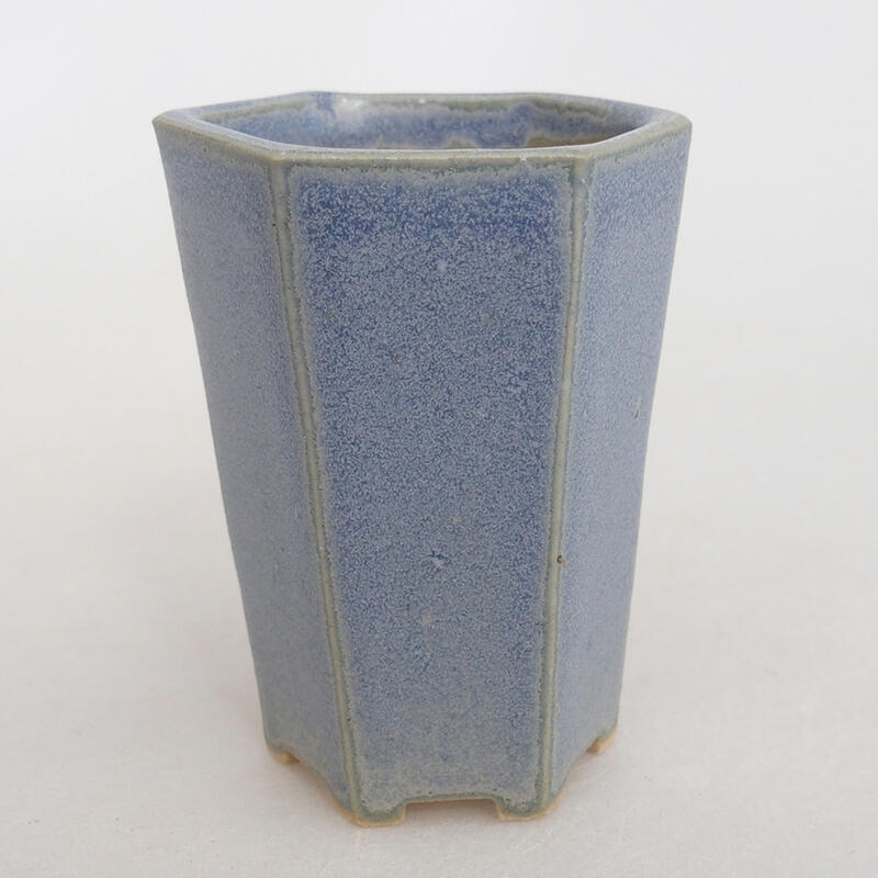 Mini bonsaischaal 4 x 4 x 5,5 cm, kleur blauw