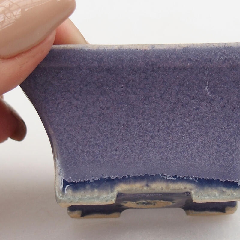 Mini bonsaischaal 5,5 x 3,5 x 3 cm, kleur paars