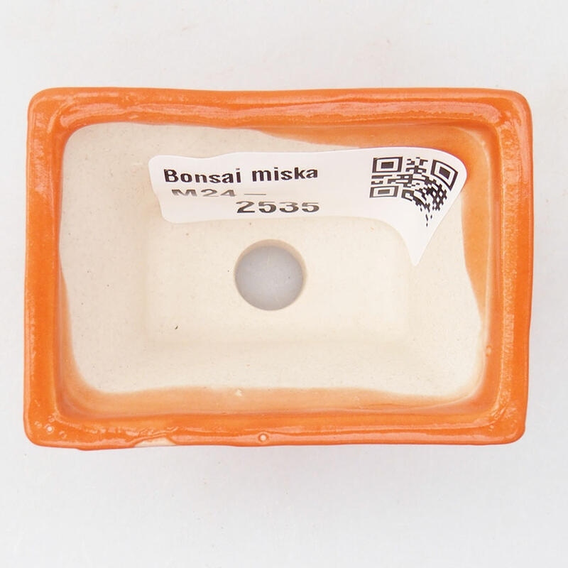 Mini bonsaischaal 5,5 x 4 x 3 cm, oranje