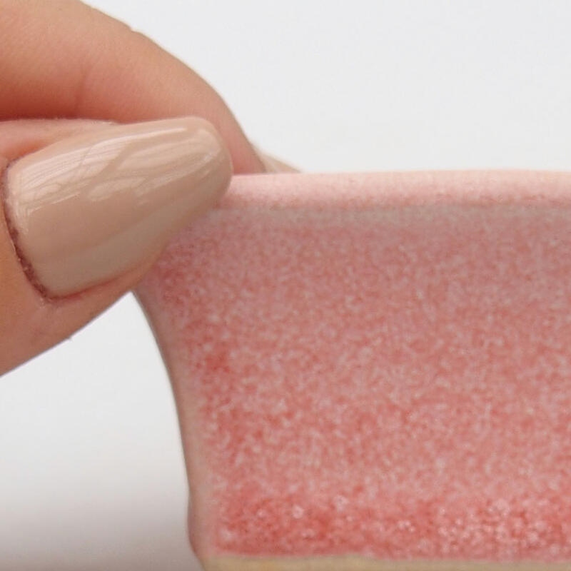 Mini bonsaischaal 5,5 x 5,5 x 3,5 cm, roze