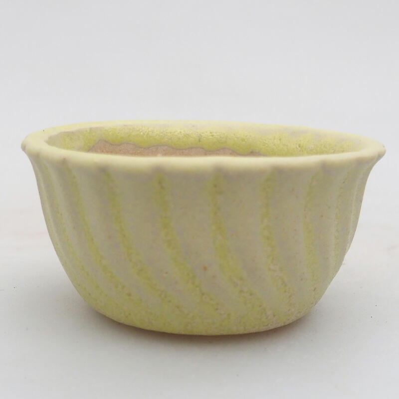 Mini bonsaischaal 5,5 x 5,5 x 3 cm, groen