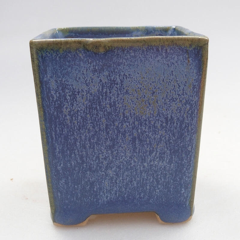 Mini bonsaischaal 5,5 x 5,5 x 6,5 cm, kleur blauw