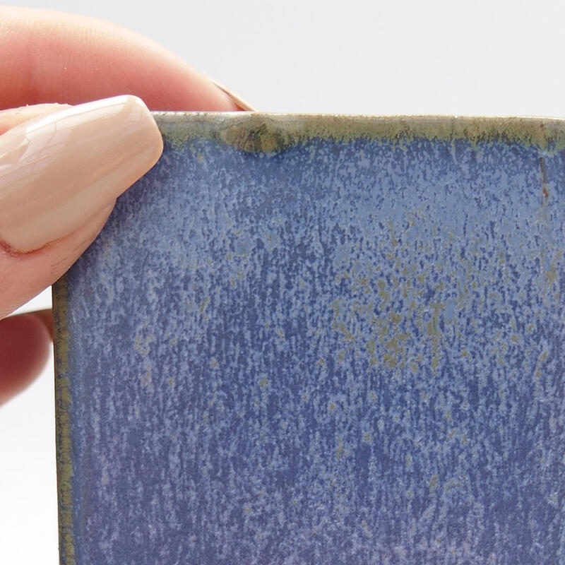 Mini bonsaischaal 5,5 x 5,5 x 6,5 cm, kleur blauw