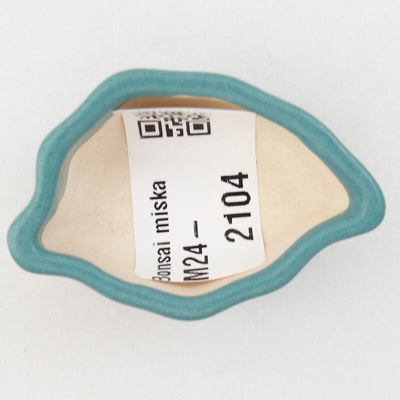 Mini bonsaischaal 5 x 3,5 x 2 cm, kleur blauw