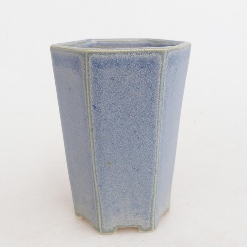 Mini bonsaischaal 5 x 4,5 x 6,5 cm, kleur blauw