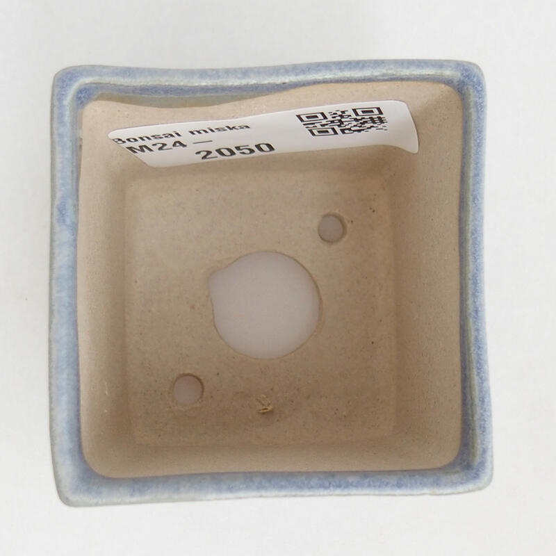 Mini bonsaischaal 5 x 5 x 5 cm, kleur blauw