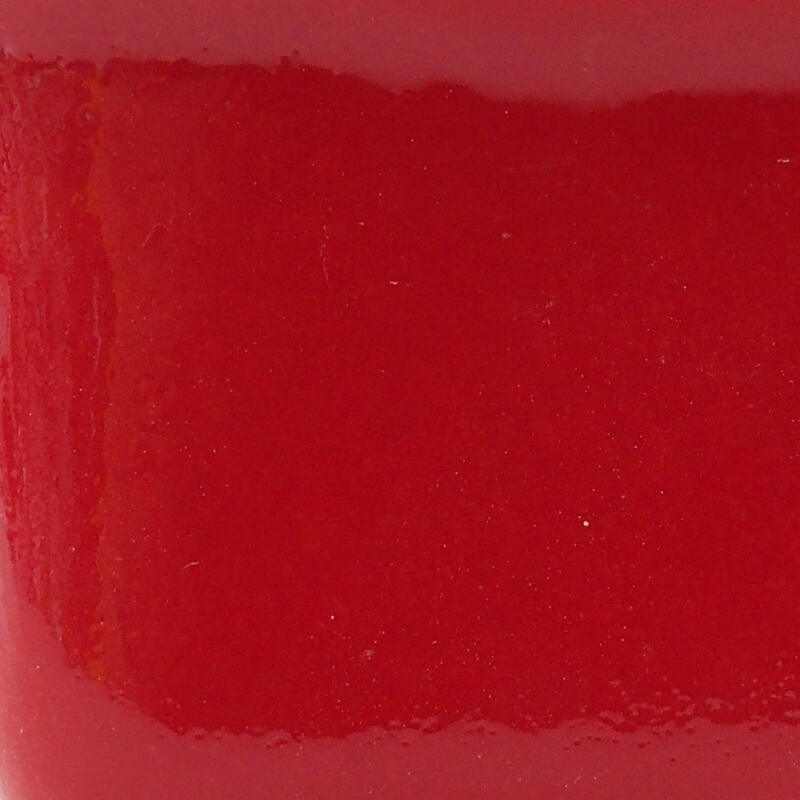 Mini bonsaischaal 6,5 x 6,5 x 4,5 cm, kleur rood