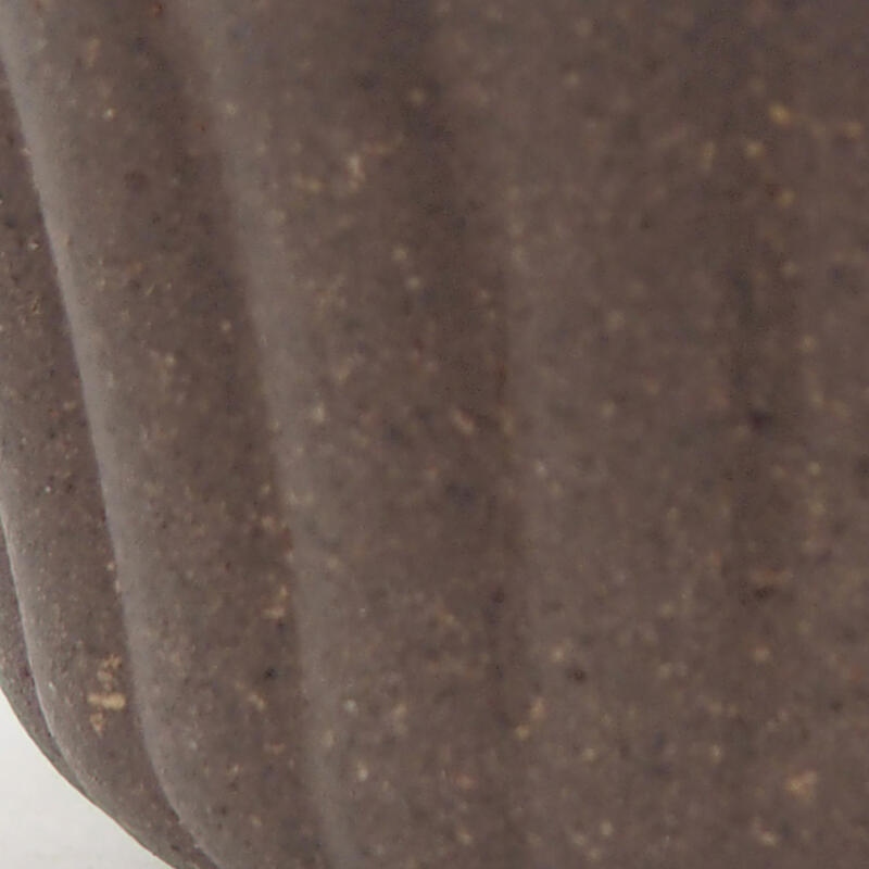 Mini bonsaischaal 6,5 x 6,5 x 4 cm, kleur okerbruin