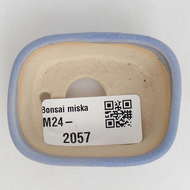 Mini bonsaischaal 6 x 4,5 x 2,5 cm, kleur blauw