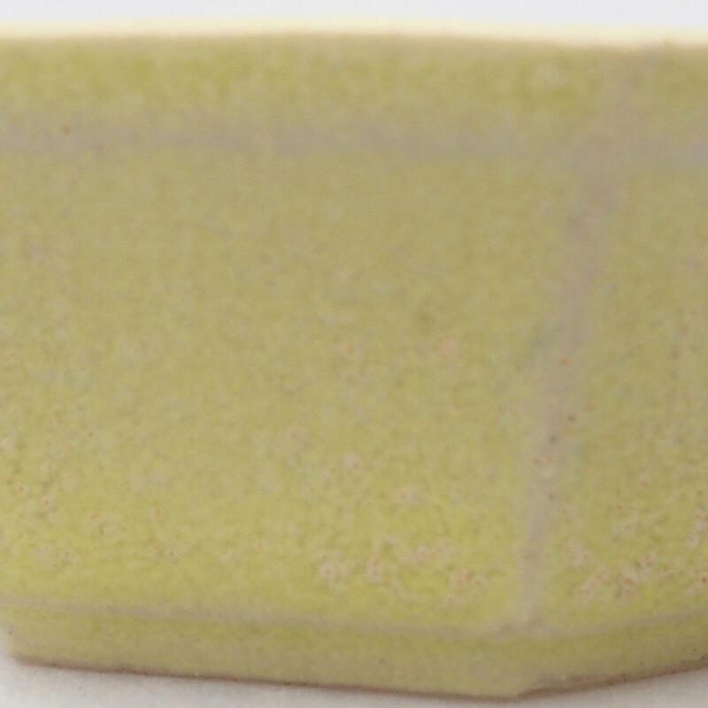 Mini bonsaischaal 6 x 5,5 x 2 cm, geel