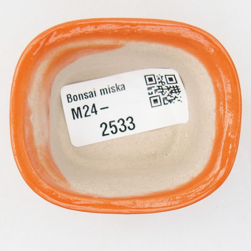 Mini bonsaischaal 6 x 5 x 3 cm, oranje