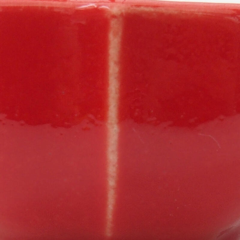 Mini bonsaischaal 6 x 6 x 3 cm, kleur rood