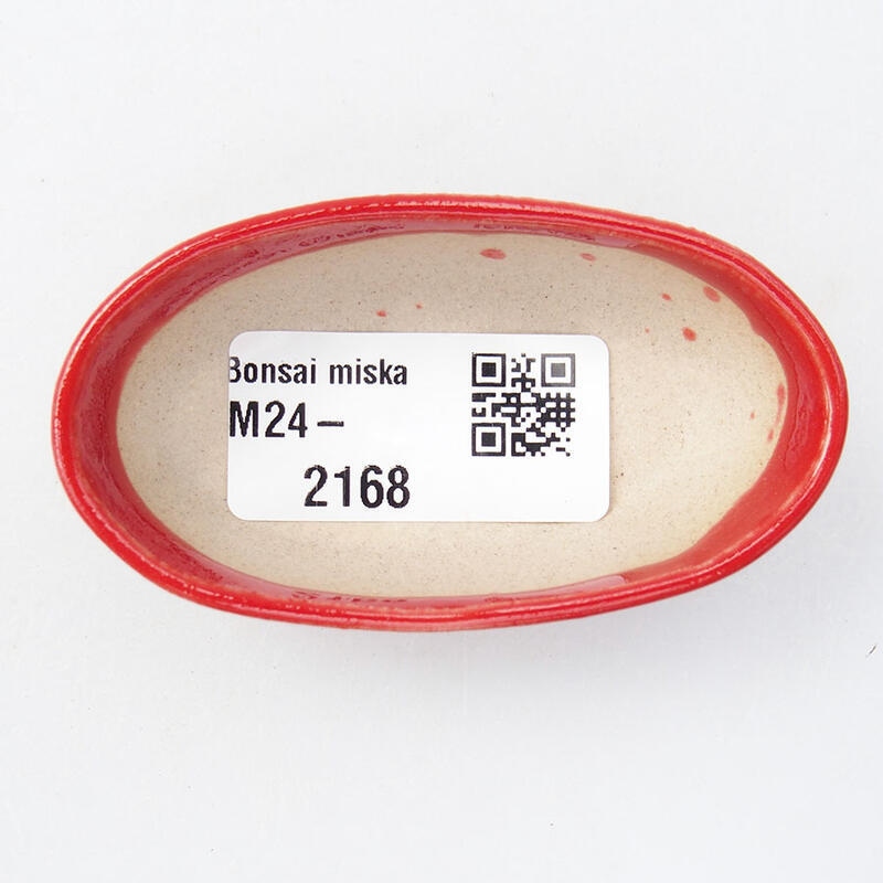 Mini bonsaischaal 7 x 3,5 x 2 cm, kleur rood