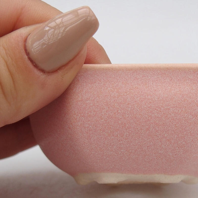 Mini bonsaischaal 7 x 6,5 x 3 cm, roze