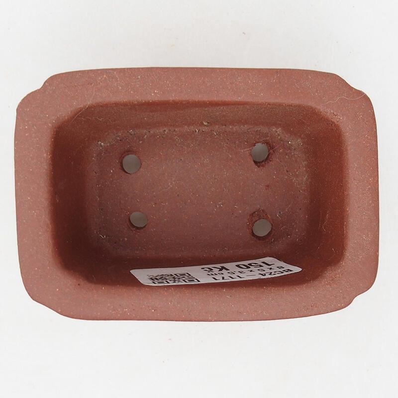 Mini bonsaischaal 8 x 5,5 x 4 cm, baksteenkleur