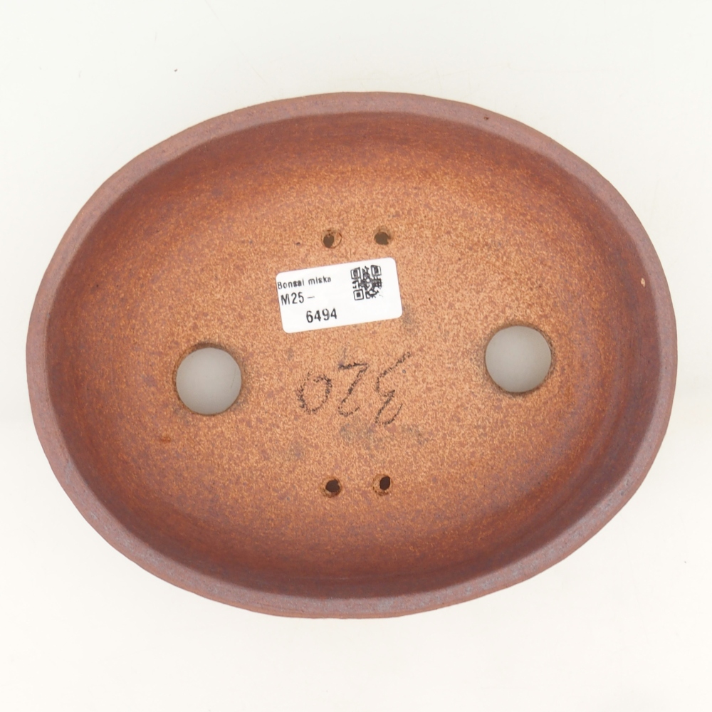 Bonsaischaal 19,5 x 16 x 6 cm , metaalkleur