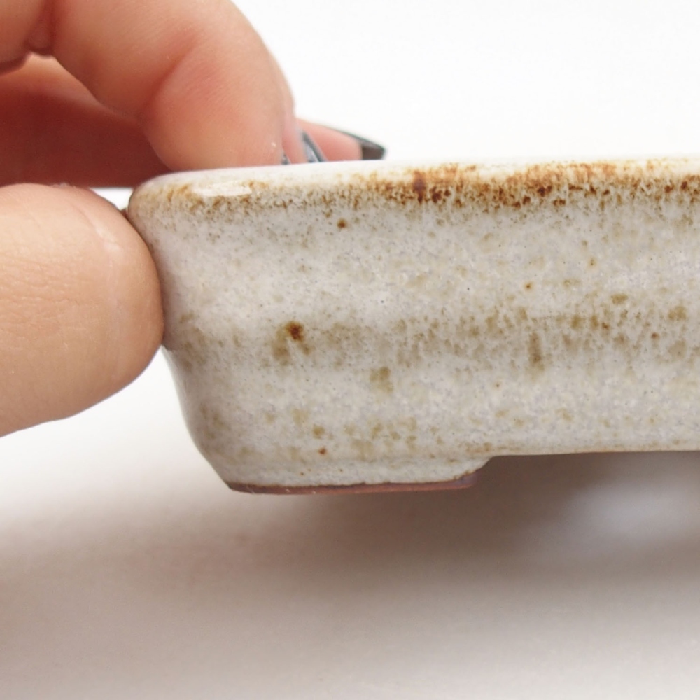 Bonsaischaal van keramiek 22 x 17 x 5 cm, groen