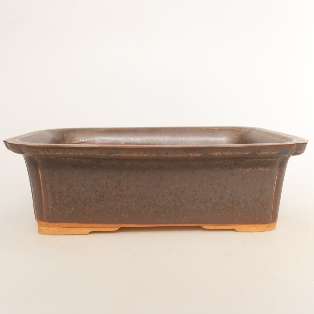 Keramische schaal  20 x 15,5 x 5,5 cm, kleur bruin