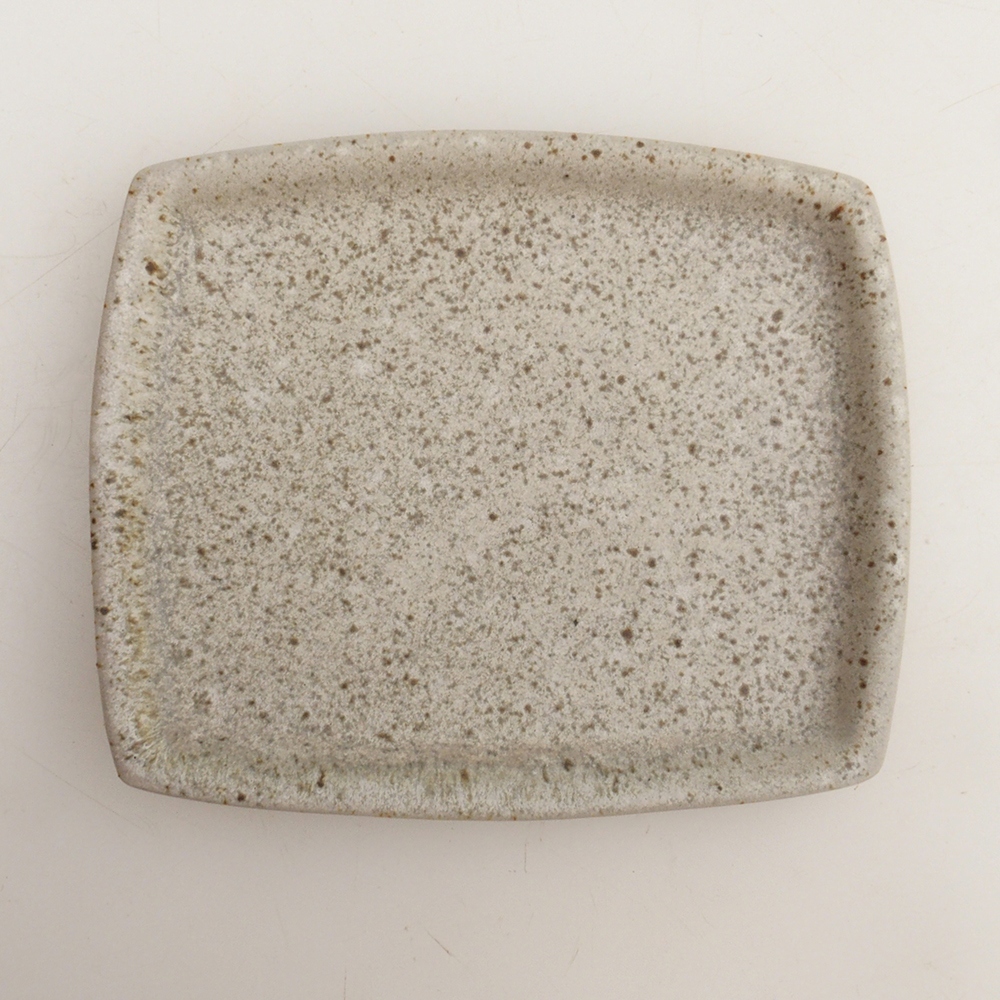 Keramische schotel H11 - 11,5 x 9,5 x 1 cm - beige