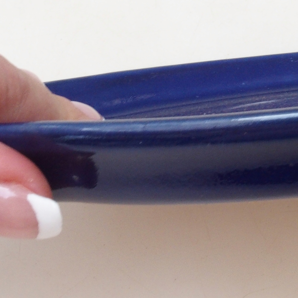 Keramische kom H75 - 18,5 x 13 x 1,5 cm - blauw