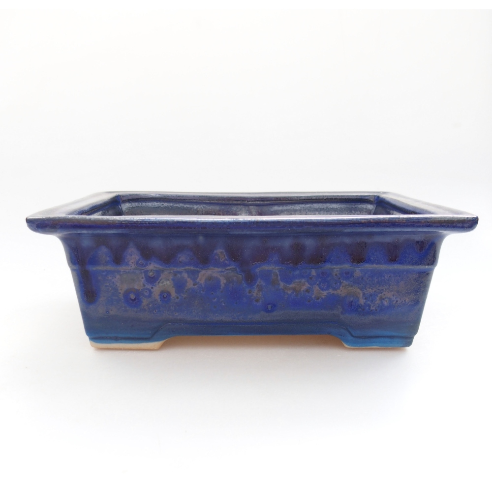 Bonsaischaal van keramiek 22 x 17 x 5 cm, groen