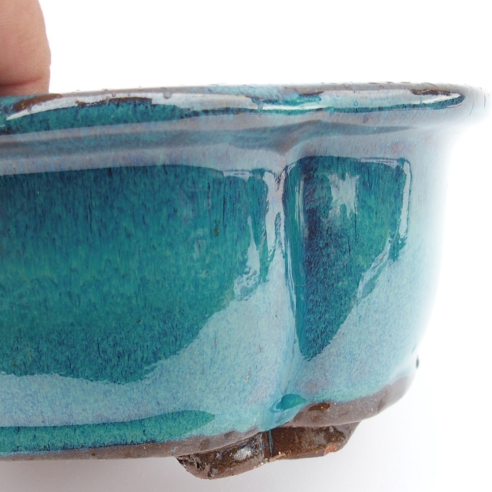 Kom 26 x 20 x 8,5 cm blauwgroen