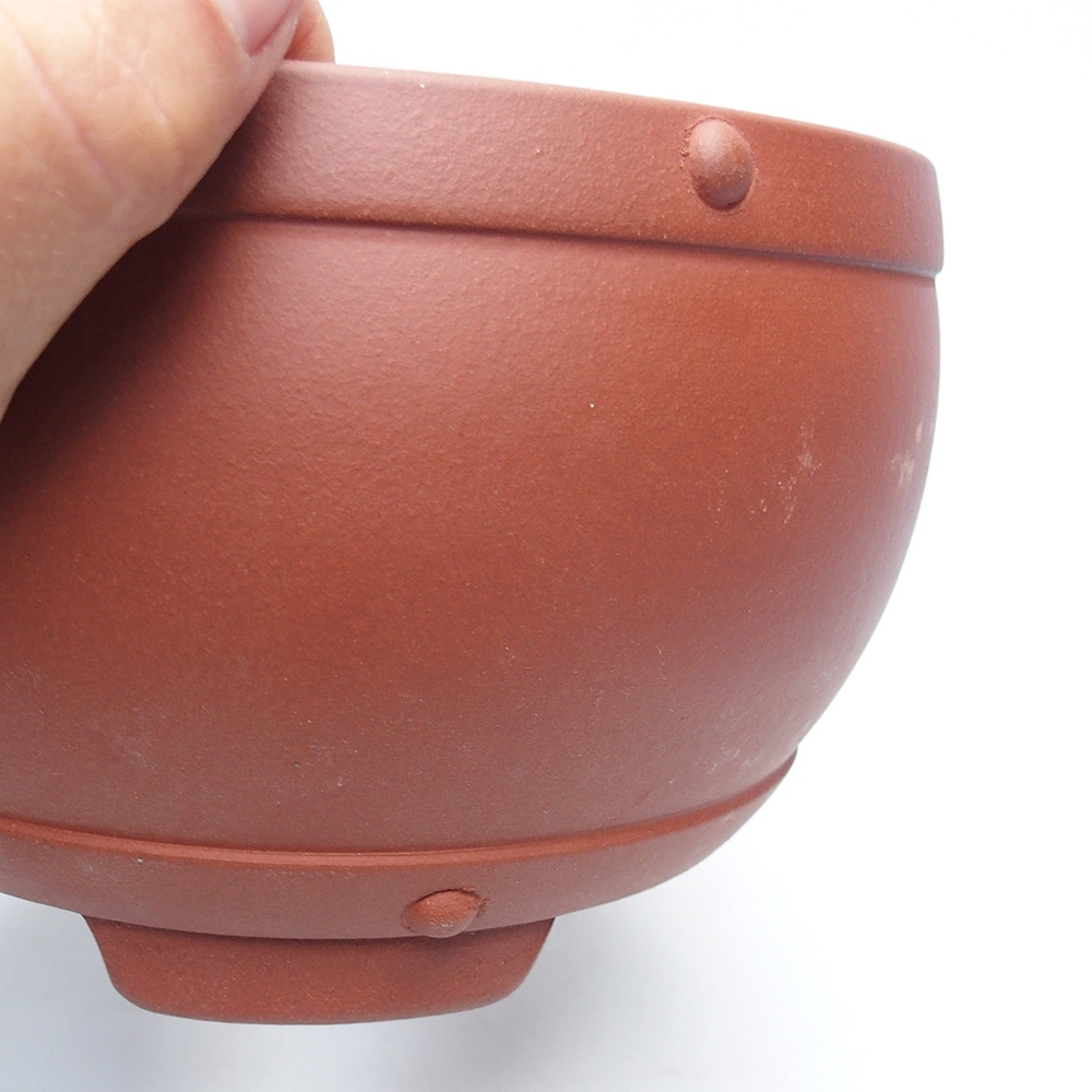 Schaal 19 x 19 x 11,5 cm baksteenkleur