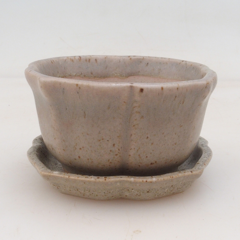 Bonsai kom + schotel H95 - beige