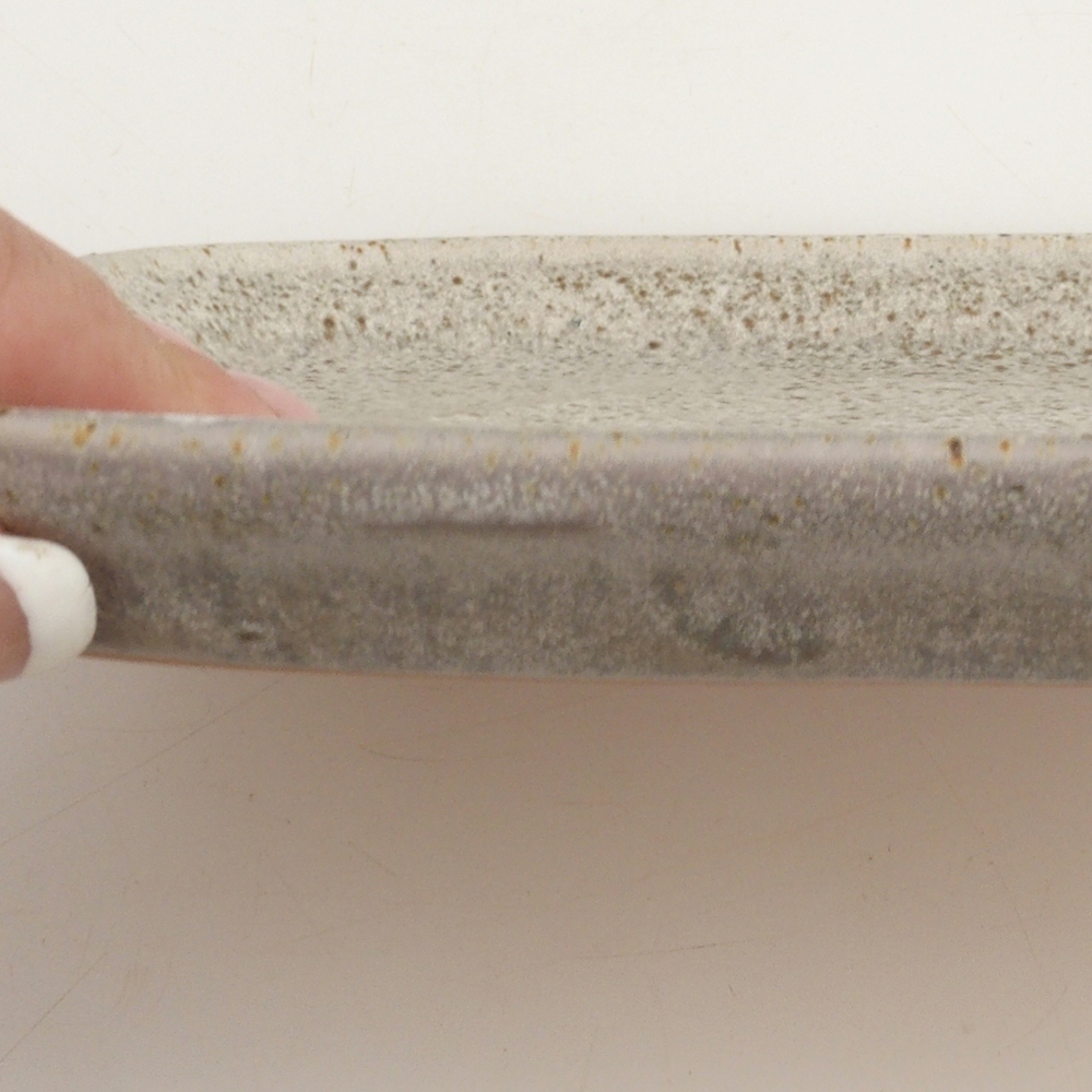 Keramische schotel H25 - 20,5 x 14,5 x 1,5 cm - beige