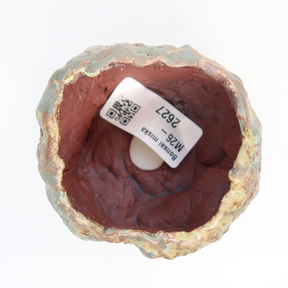 Keramische schaal  7 x 6,5 x 5,5 cm, kleur groen