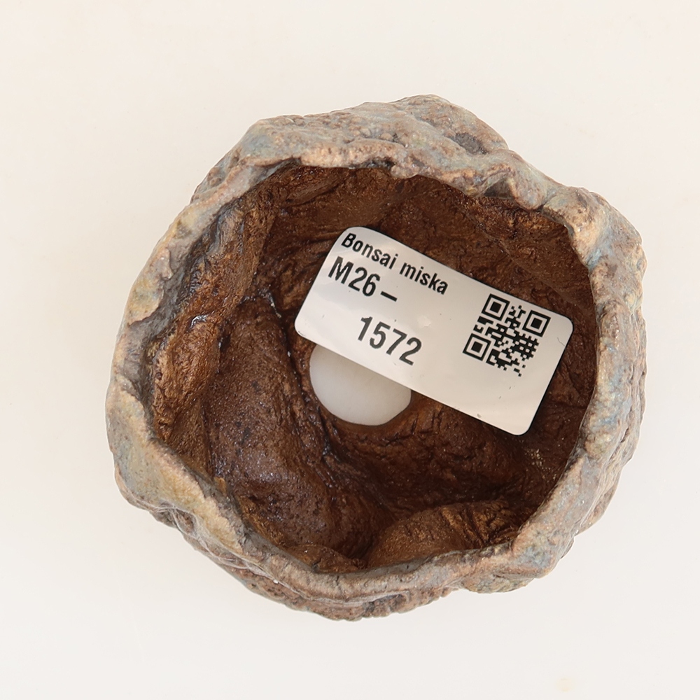 Keramische schaal  5,5 x 5,5 x 6 cm , kleur: blauw