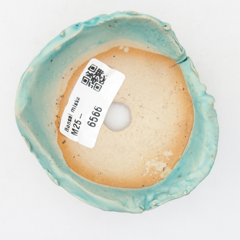 Keramische schaal 8,5 x 8 x 4 cm , kleur blauw