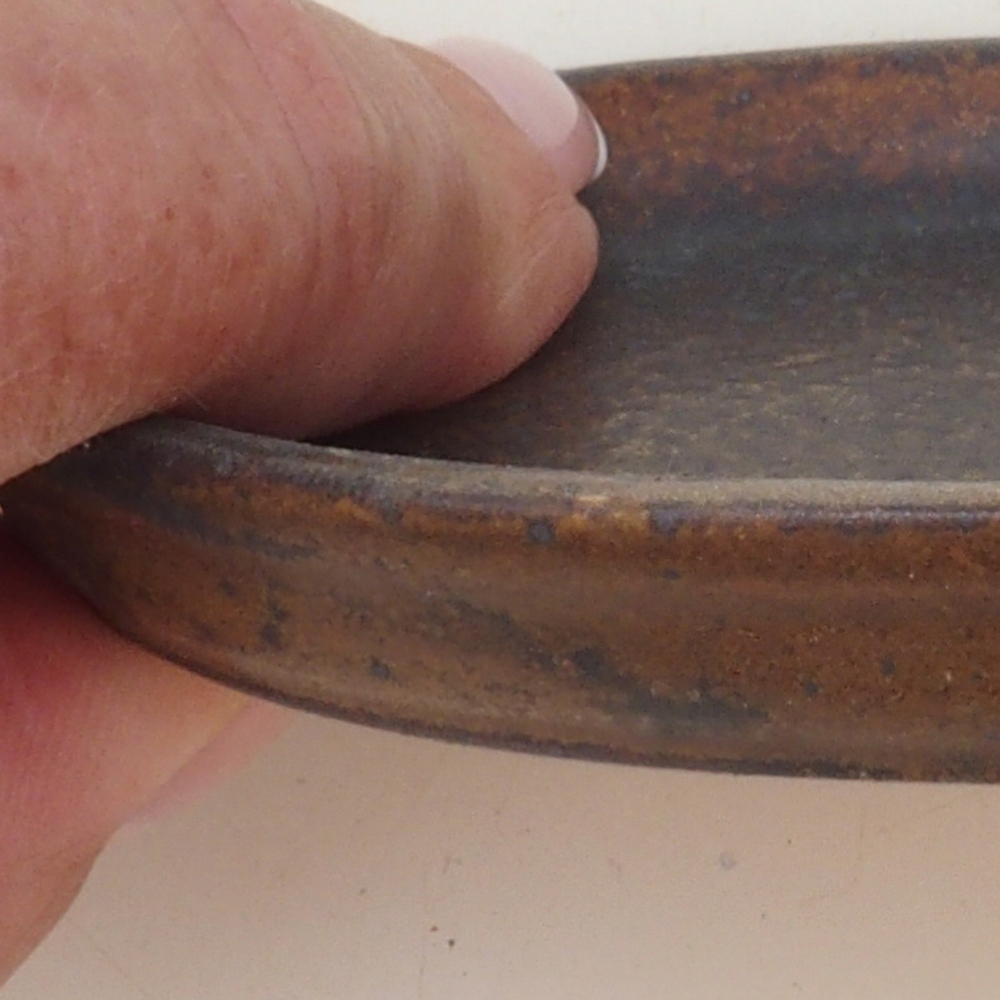 Keramische kom H04 - 10,5 x 8 x 1 cm - bruin