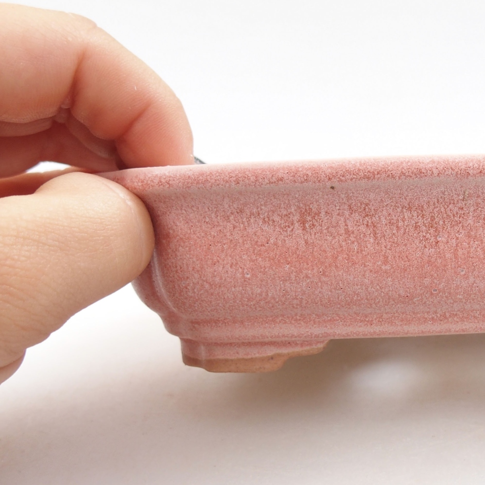 Bonsaischaal van keramiek 22 x 17 x 5 cm, groen