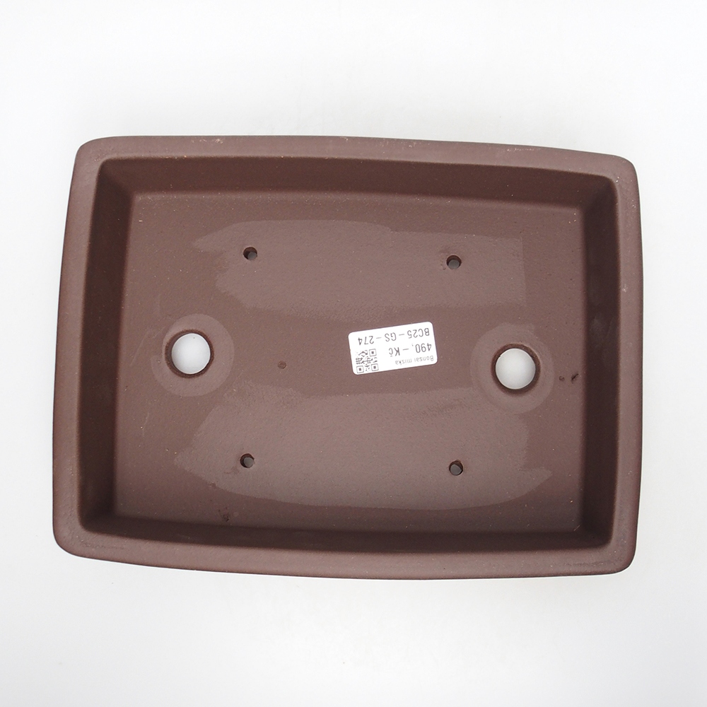 Kom 25 x 20 x 6 cm bruin