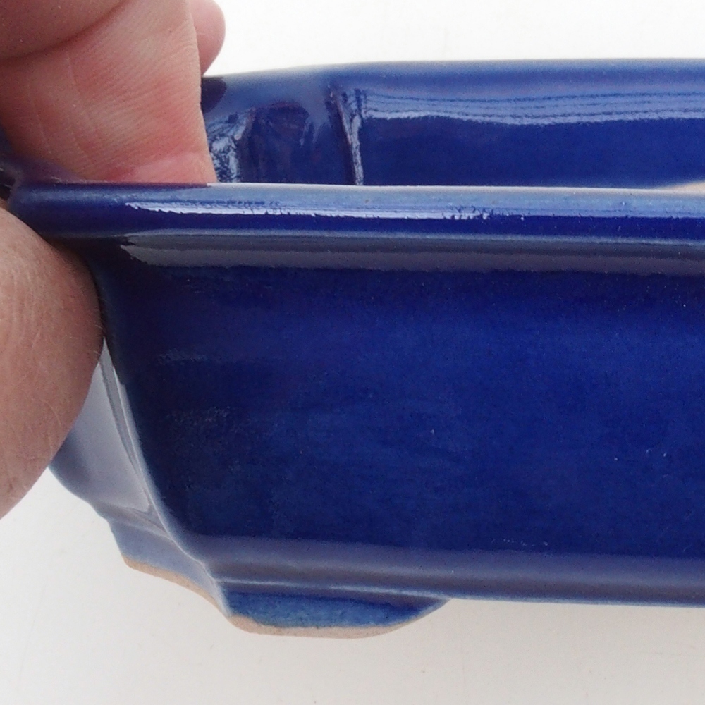 Bonsaischaal H17 - 15 x 10 x 4 cm - blauw