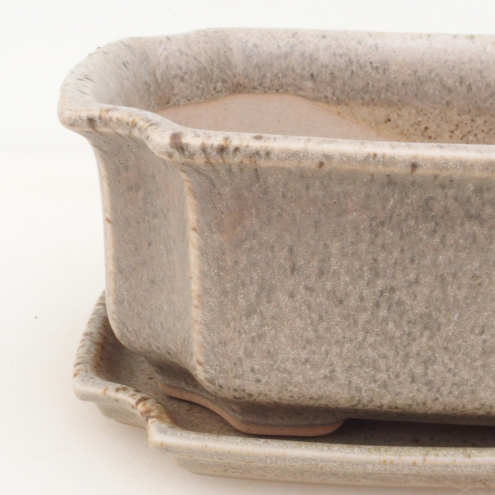 Bonsai kom + schotel H01 - beige