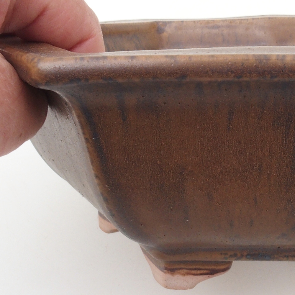 Bonsaischaal H53 - 19 x 21,5 x 7 cm - bruin