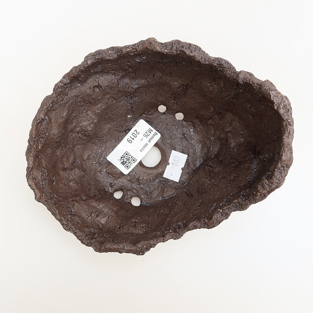 Keramische schaal 14,5 x 12 x 13 cm, kleur bruin